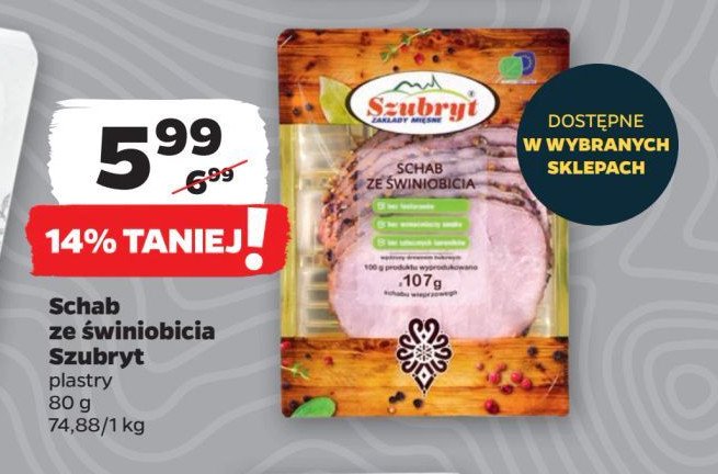 Schab ze świniobicia Szubryt promocja