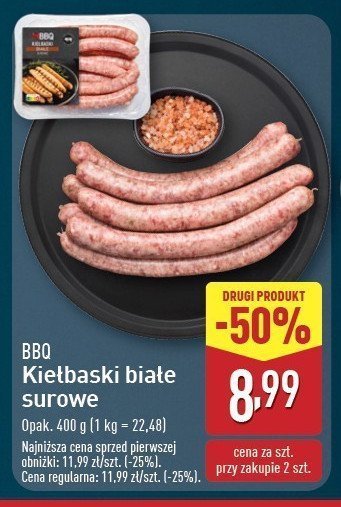 Kiełbaski białe surowe BBQ (MIĘSO) promocja