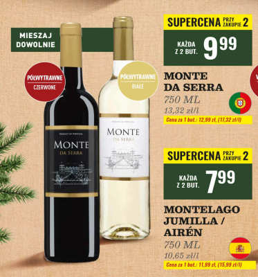 Wino Montelago Jumilla wytrawne czerwone promocja w Biedronka