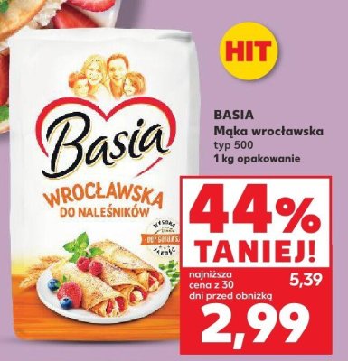 Mąka wrocławska typ 500 1kg  promocja w Kaufland