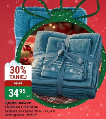 Ręczniki 30x50 cm + 50x90 cm + 70x130 cm promocja w bi1