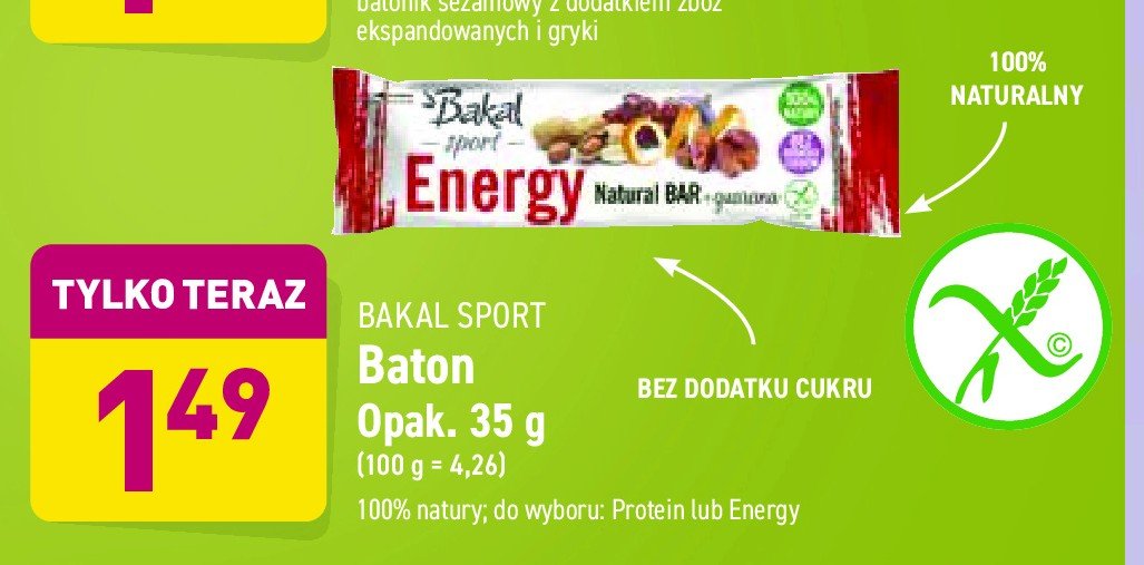 Baton proteinowy Bakal sport promocja