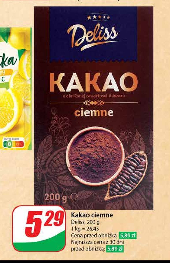 Kakao ciemne Deliss promocja