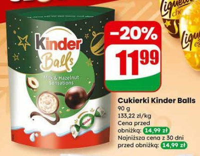 Cukierki Kinder Balls promocja w Dino