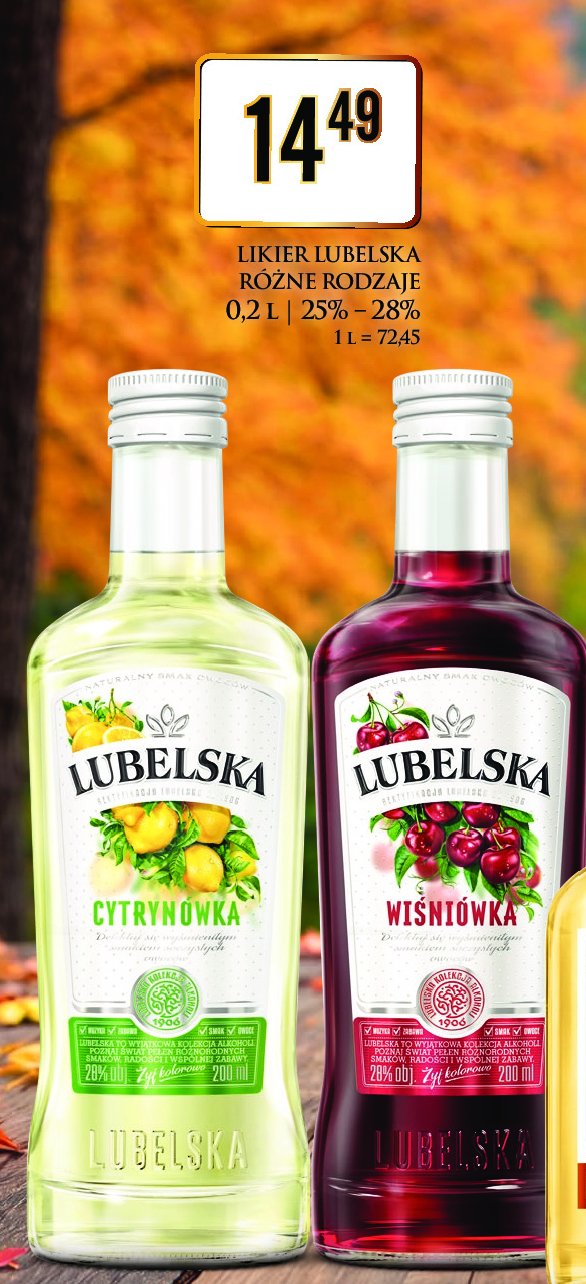 Wódka Lubelska wiśniówka promocja