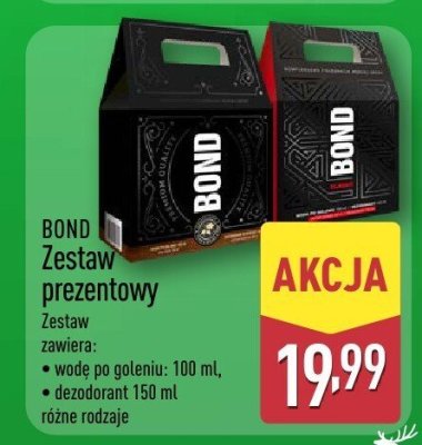 Zestaw prezentowy, różne rodzaje Bond promocja w Aldi