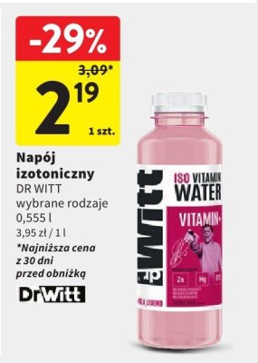 Napój izotoniczny DR WITT promocja w Intermarche