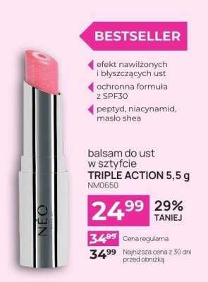 Balsam do ust w sztyfcie TRIPLE ACTION NM0650 promocja w NEONAIL & NEO MAKE UP