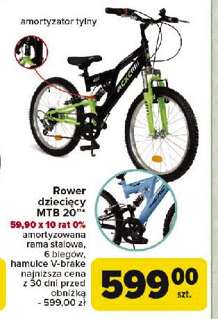 Rower 20" Mtb promocja w Carrefour