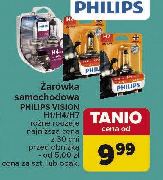 Żarówki visionplus h4 Philips promocja