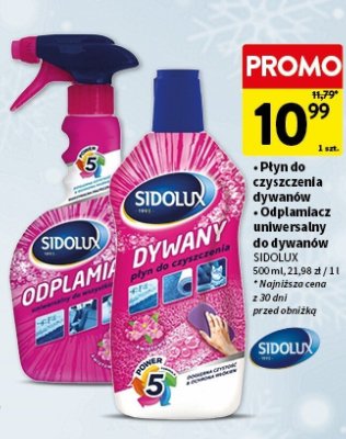 Płyn do czyszczenia dywanów SIDOLUX promocja w Intermarche