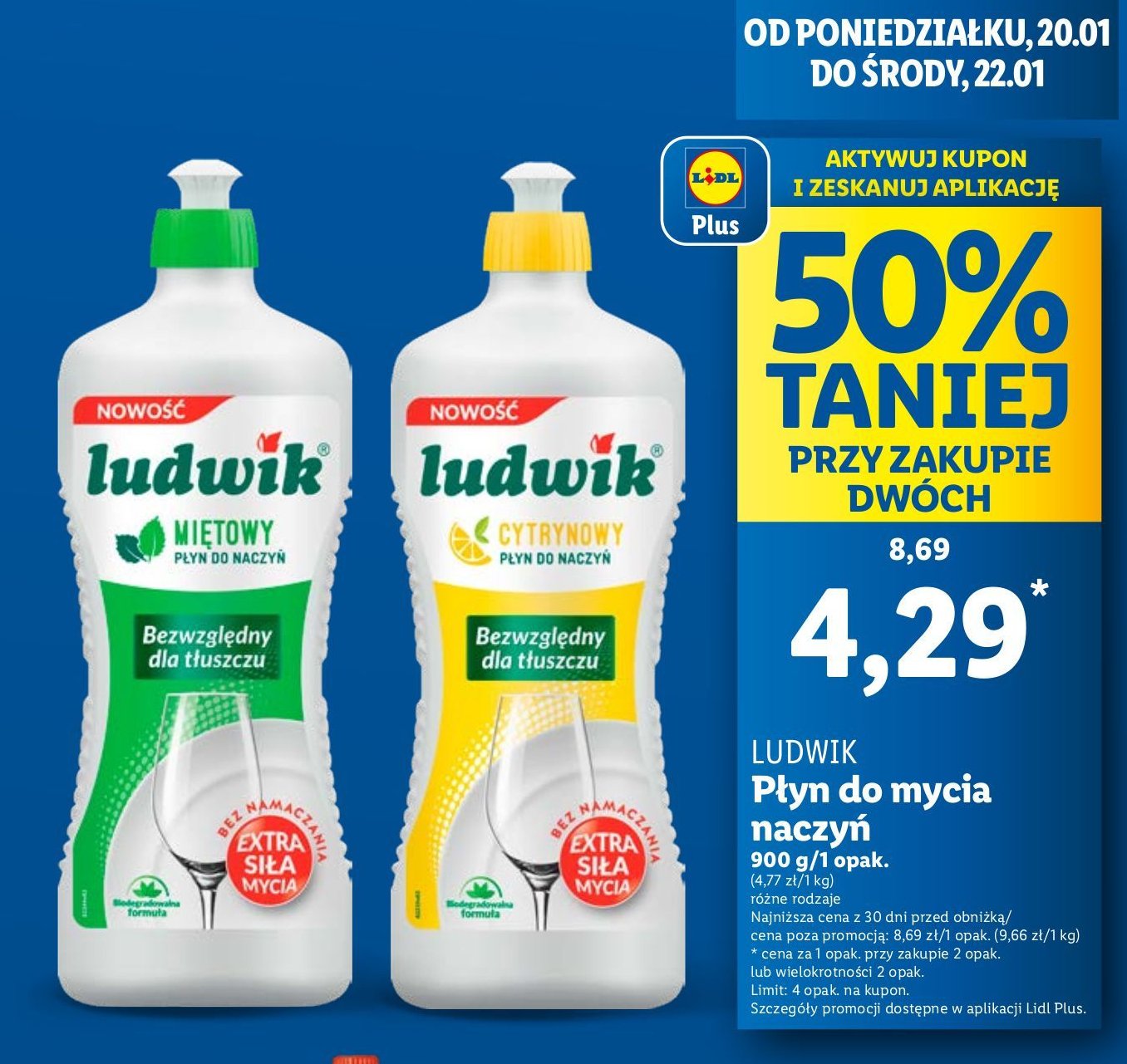 Płyn do naczyń cytrynowy Ludwik promocja w Lidl