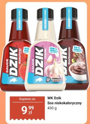 Sos niskokaloryczny WK Dzik - ketchup promocja w Dino