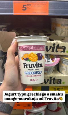 Jogurt grecki owocowy mango-marakuja promocja w Biedronka