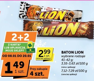 Baton Lion różne rodzaje promocja w Euro Sklep