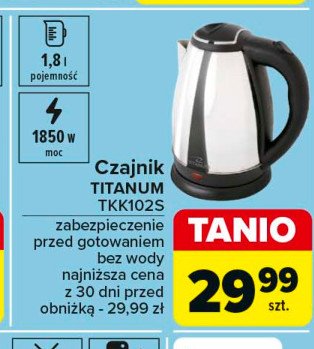 Czajnik tkk102s Titanum promocja