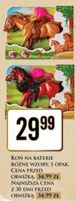 Koń na baterie różne wzory promocja w Dino