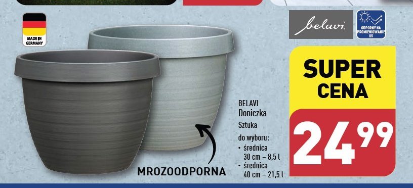 Doniczka 40 cm BELAVI promocja