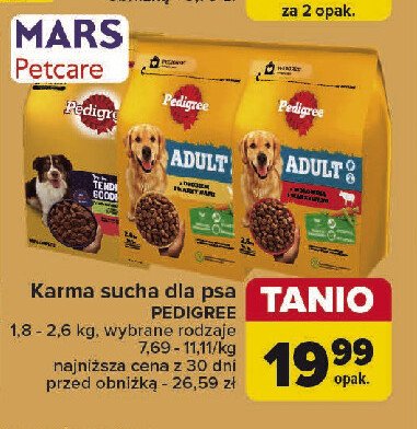 Karma dla psa z wo艂owina Pedigree promocja