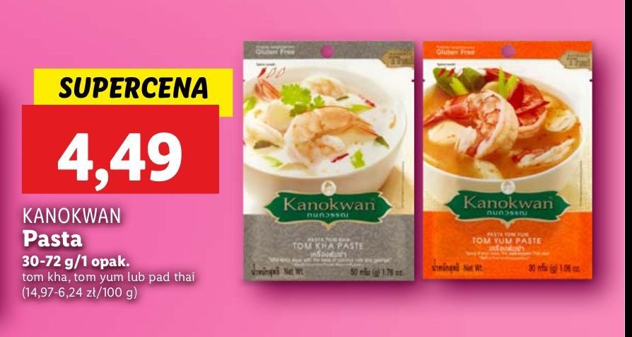 Pasta tom yum Kanokwan promocja