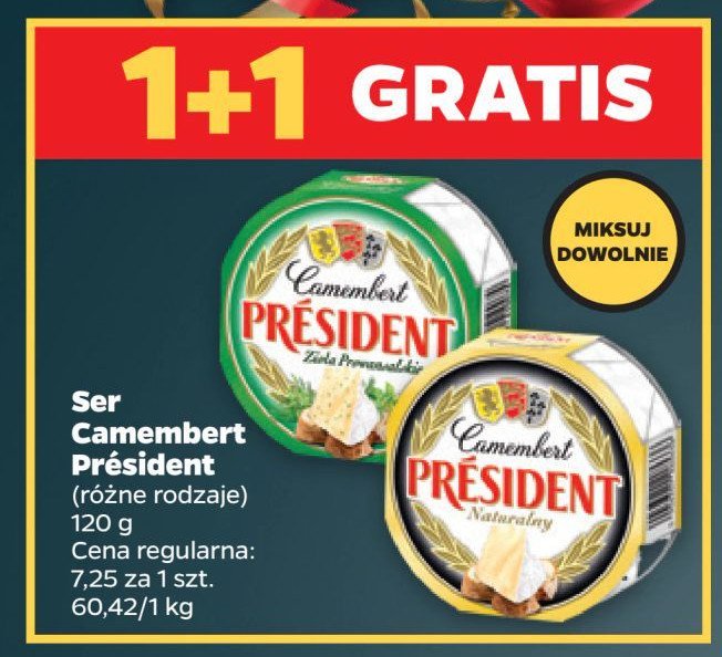 Ser zioła prowansalskie President camembert promocja