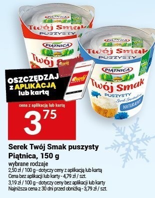 Serek Serek Twój Smak puszysty Piątnica promocja w Twój Market