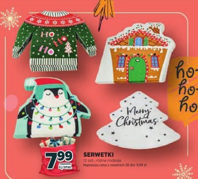 Serwetki 12 szt. różne rodzaje promocja w Stokrotka