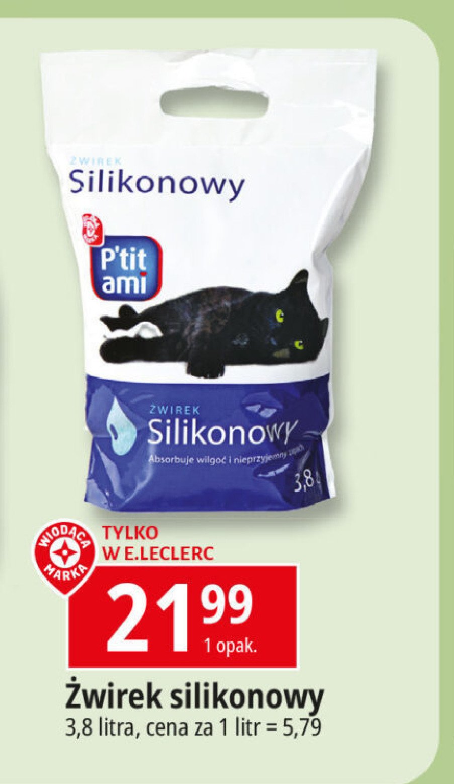 Żwirek dla kota silikonowy Wiodąca marka p'tit ami promocja