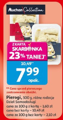 Pierogi, różne rodzaje promocja w Auchan