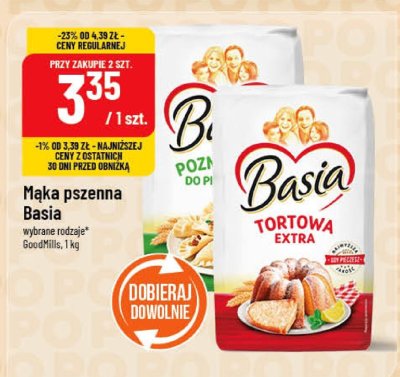 Mąka pszenna Basia Tortowa Extra promocja w POLOmarket