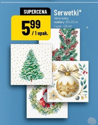 Serwetki różne wzory promocja w POLOmarket