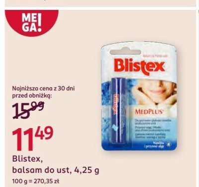 Balsam do ust MedPlus promocja w Rossmann