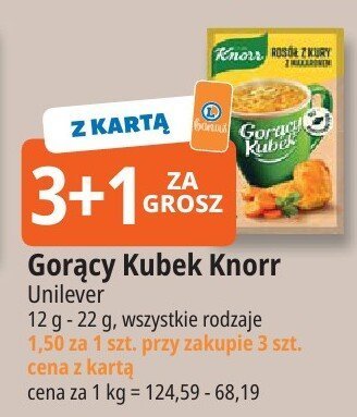Zupa Gorący Kubek Knorr promocja w Leclerc