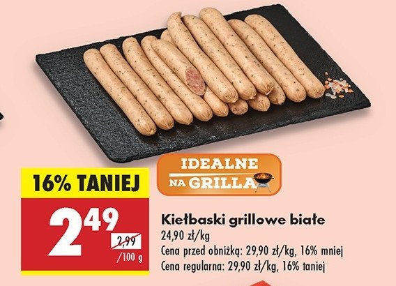 Kiełbaski białe grillowe promocja
