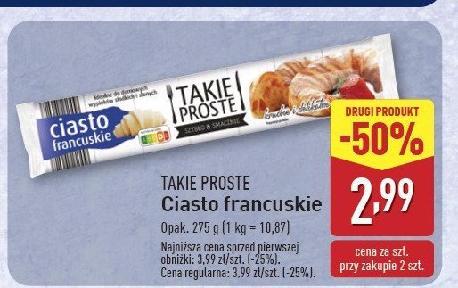 Ciasto francuskie Takie proste promocja