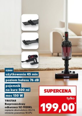 Bezprzewodowy odkurzacz SZ-1920KLL Tristar promocja w Kaufland