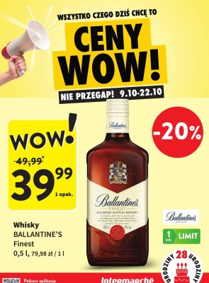 Whisky Ballantine's finest x ac/dc promocja w Intermarche