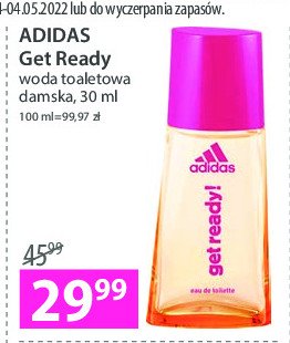 Woda toaletowa Adidas get ready! for her Adidas cosmetics promocja