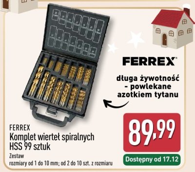 Komplet wierteł spiralnych HSS 99 sztuk  promocja w Aldi