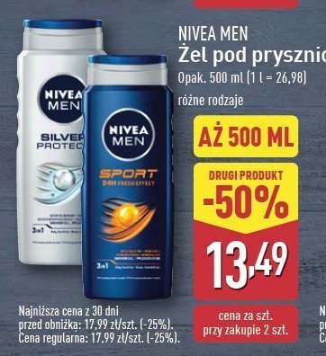 Żel pod prysznic Nivea men silver protect promocja