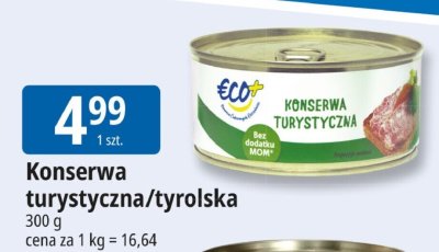 Konserwa turystyczna/tyrolska Eco+ promocja w Leclerc