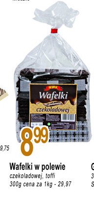 Wafelki w polewie czekoladowej M&k promocja w Rossmann