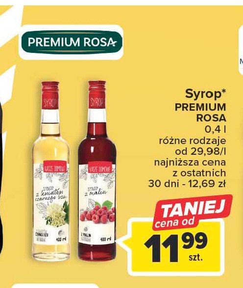 Syrop z kwiatów czarnego bzu Premium rosa Herbi baby promocja