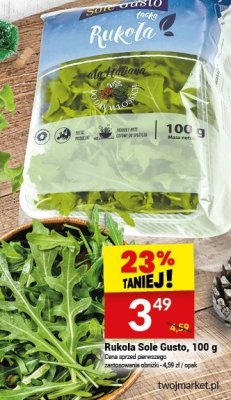 Rukola Sole Gusto, 100 g promocja w Twój Market