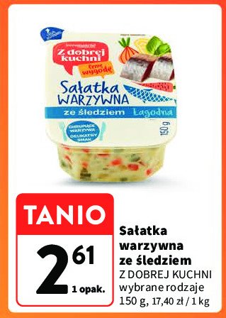 Sałatka warzywna ze śledziem łagodna Intermarche z dobrej kuchni promocja