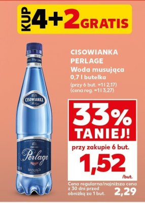Woda Perlage woda musująca 0,7 l butelka promocja w Kaufland