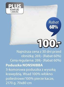 Poduszka NONSNIBBA 3-komorowa promocja w Jysk