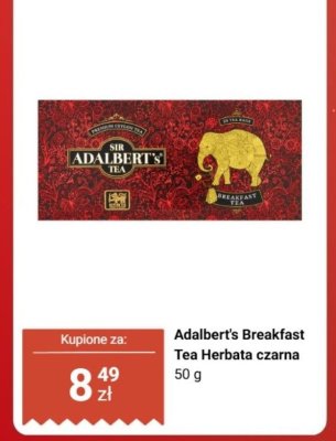 Herbata Adalbert's Breakfast Tea czarna promocja w Biedronka