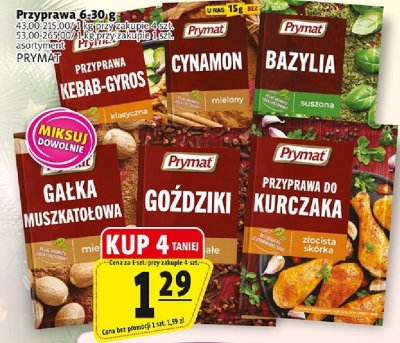Przyprawa Prymat różne rodzaje promocja w Prim Market