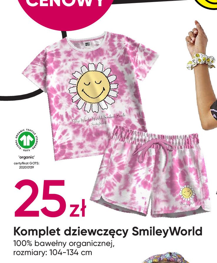 Komplet dziewczęcy smileyworld promocja